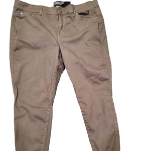 Torrid bombshell skinny olive green jeans